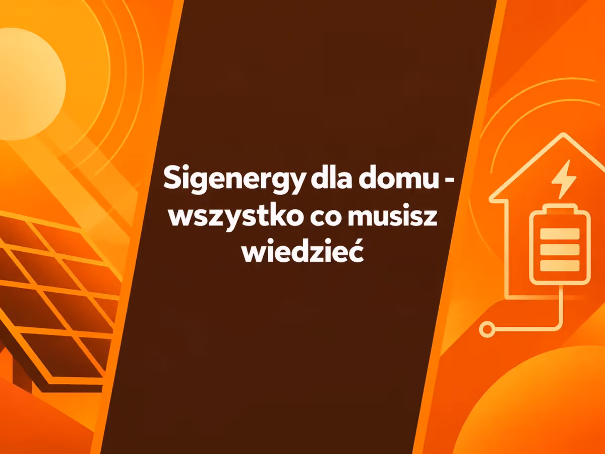 Magazyn energii Sigenergy dla domu: SigenStor, fotowoltaika i zasilanie awaryjne